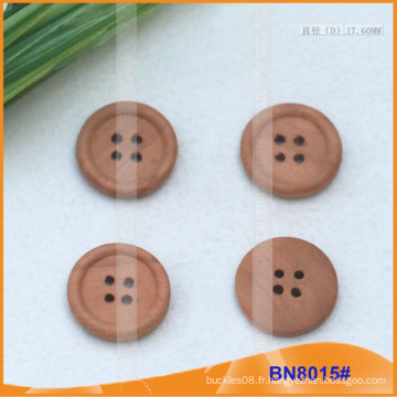 Boutons en bois naturel pour vêtement BN8015